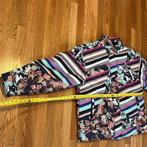 Free People Movement Bunny Slope Floral Puffer Jacket Size Large NWT - Picture 9 of 17